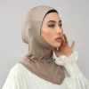 nouvelle couverture complète undercap strass brillants hijab instantané pour les femmes musulmanes solide coton jersey bonnet prêt à porter casquette intérieure