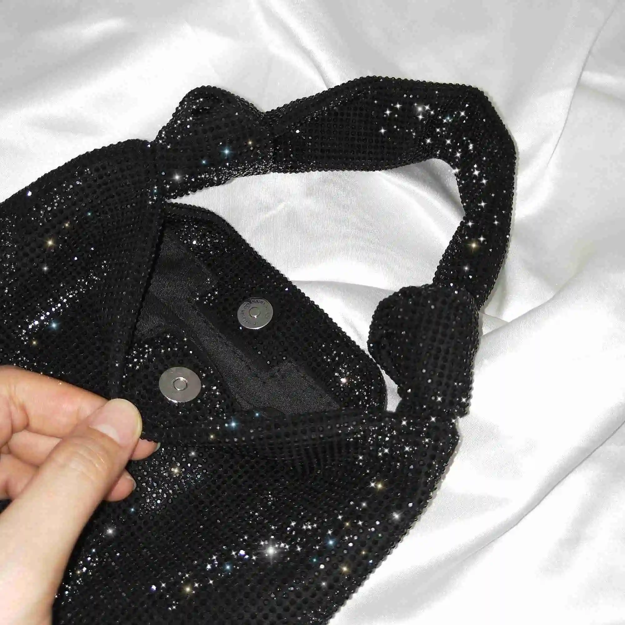 sacs à main pour femmes argent noir strass sacs de soirée petites pochettes sac nouveau sac a main femme mode mini sacs sacs de luxe