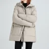 veste en coton à capuche pour femme, vêtement de travail d'hiver, ample et amincissant, simple et épais, nouvelle collection