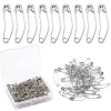 Épingles de sûreté incurvées 100 pièces/boîte 38mm, épingles à badigeonner pour matelassage, épingles de sûreté pliées pour bricolage, couvertures, jupes, artisanat, fabrication de broches