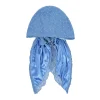 nouveau double couche doublure à bulles satin femmes musulmanes intérieur hijab turban casquette longue queue foulard enveloppement bonnets bonnet tête écharpe