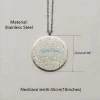 g5gc – collier musulman islamique, pendentif rond avec signe, médaillon allah, bijoux religieux, décoration pour hommes