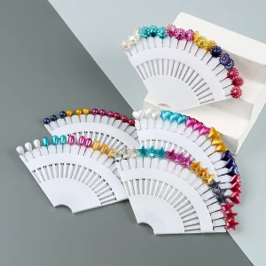 Aiguilles nacrées festonnées colorées, épingles de couture, point de couture, bricolage artisanat fixation de vêtements, outils de positionnement de Corsage de mariage