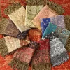 nouveau épais imprimé noix de cajou hijab écharpe châle enveloppement paisley pashmina jacquard étoles foulards vintage imprimé coton tippet gland