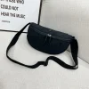 [bag à bandoulière] sac banane femmes fronde bandoulière taille pack toile course taille sac décontracté fanny packs sport demi lune ceinture sac