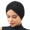 casquettes turban respirantes de couleur unie pour femmes, enveloppes de tête élastiques, bonnet musulman prêt à porter, casquette hijab, nouvelle collection 2023