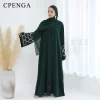 tenue islamique du moyen orient pour femmes musulmanes, robe abaya de luxe, dubaï, modeste, cardigan arabe eid, robe caftan unie, turquie, 2025