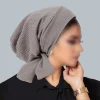 chapeaux hijab froissés pour femmes et filles, turban pour ramadan, enveloppes de tête à longue queue, chapeaux musulmans élastiques, casquette de chimio respirante pour femmes et filles, 2025