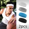 bandeau de sport absorbant la sueur, bandeau d'entraînement élastique en coton, bandeau anti dérapant et respirant pour le basket ball et le fitness