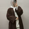 maroc ouvert velours côtelé abaya eid femmes musulmanes robes jalabiya ramadan robes dubaï abayas caftan automne arabe cardigan robe