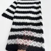 tissu africain soluble dans l'eau en dentelle guipure brodée blanche et noire, tissu abaya de dubaï pour robe de cocktail et célébrités
