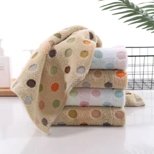 Serviette de visage en coton biologique, séchage rapide, haute qualité, enfants, adultes, hommes, femmes, 35*75