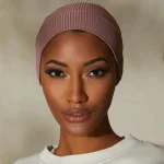 Bonnet Hijab intérieur pour femmes musulmanes, sous-écharpe texturée, bonnet élastique, enveloppes de tête pour dames, document solide, chapeau turban