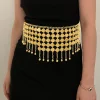 chaîne de taille en forme de pièce d'or et d'argent, ceinture de beauté de danse du ventre, adaptée aux accessoires de costumes de danse, spectacle de fête, 1 pièce