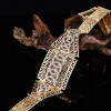 chaîne de ceinture à motif géométrique pour femmes, longueur réglable, nouvelle chaîne de taille chic marocain pour robe de mariée, accessoires de luxe pour le corps