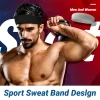 sweat en plein air sport élastique coton bandeau mode bandeaux pour femmes hommes solide course fitness yoga bandes de cheveux stretch