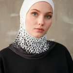 Hijab intérieur musulman sportif pour femmes, motif d&rsquo;impression géométrique, Turban instantané pour dames, bandeau, modèle d&rsquo;en-tête
