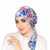 femmes intérieur hijabs casquette musulman imprimé turban chapeaux bandeau respirant foulard bonnet