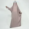 jilbab une pièce avec bretelles niqab manchette à volants léger respirant nida vente en gros eid ramadan robe de prière islamique musulmane