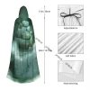cape à capuche unisexe avec capuche, vieille navire en tempête de tonnerre, œuvre d'art numérique, cape d'aventure fantaisie, cape de sorcière, costume de cosplay