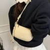 le sac à bandoulière pour femme est à la mode, polyvalent, couleur unie, design exquis, les déplacements quotidiens, sac à bandoulière décontracté