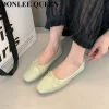 chaussures de ballet à nministériels d peu profond pour femme, mocassin souple, ballerine, rond, parker, document bonbon, mode 2024