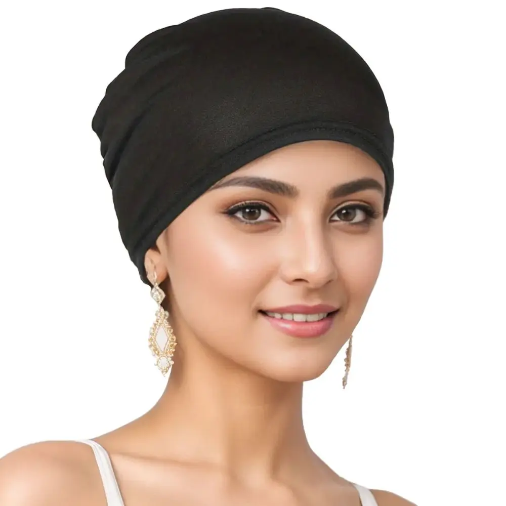 nouveau premium musulman hijab casquettes coton mode élastique bonnet casquette musulman turban femmes tête capuche fermé hijab sous écharpe