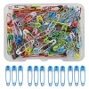 120 épingles de sûreté, mini épingles de sûreté de 19 mm pour vêtements, épingle de sûreté en métal pour vêtements, couture, artisanat, fabrication de bijoux (coloré)