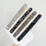 Épingles à cheveux longues en strass simples et brillantes pour femmes et filles, pinces à cheveux, Barrettes, accessoires, pince à cheveux, ornement de couvre-chef