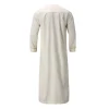 vêtements islamiques musulmans hommes jubba thobe imprimé fermeture éclair kimono longue robe saoudienne musulman porter abaya caftan islam dubaï robe arabe