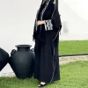 mode classique brodé abaya hijab robe kimono manteau vêtements d'extérieur femmes à manches longues en vrac arabe musulman dubaï marocain caftan