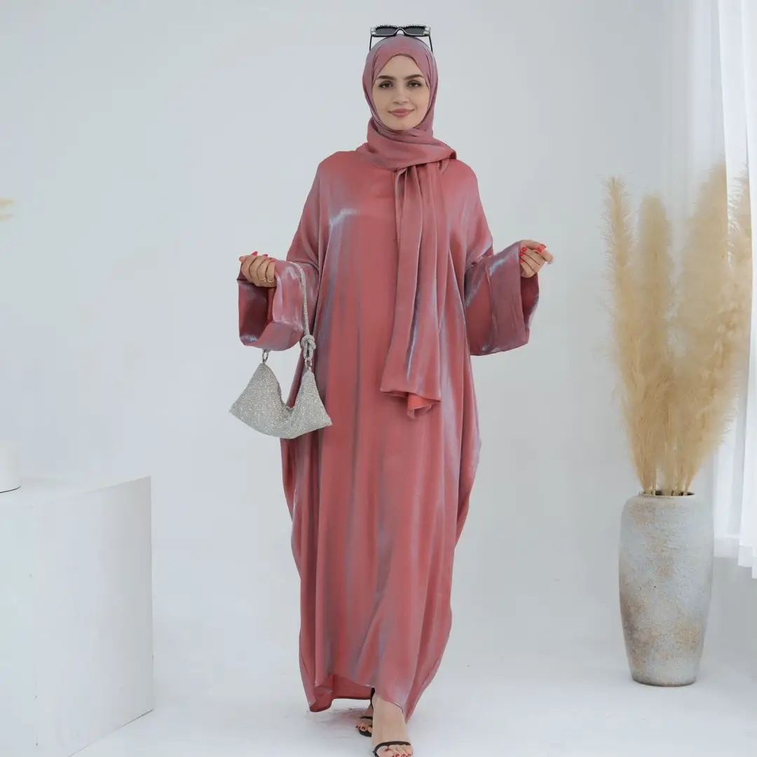 robe musulmane élégante du moyen orient pour femmes, hijab arabe, abaya dubaï, kebaya islamique de luxe, kaftan, vêtements de turquie, robe unie, modeste