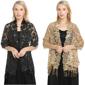 Châle à franges à paillettes, nouveau Design, élégant, luxe, Chic, pour dîner occidental, Banquet, robe de soirée Cheongsam, événements formels