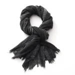 Écharpe rayée en coton et lin pour hommes et femmes, foulard doux et chaud avec pompon court, accessoires masculins, châles Bufandas