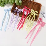 Épingle à cheveux en tissu pour femmes et filles, 2 pièces, ruban, vêtements de sauna, noir, blanc, pince supérieure, accessoires pour cheveux féminins