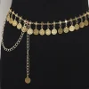 Bohemian Inspired Metal Taist Chain Vainage Ajustement Courrure ethnique Réglable pour les accessoires d&rsquo;usure d&rsquo;usure