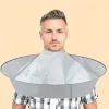 Cape de coupe de cheveux – Cape de coupe de cheveux parapluie Cape de cheveux imperméable Cape de barbier Parapluie de coiffure pliable Cape Tablier.