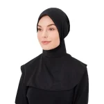 Turban instantané musulman uni en forme de tonneau Hijab sportif pour la natation
