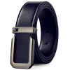 ceinture décontractée à la mode de 3,3 cm avec boucle lisse argentée, ceinture de styliste pour hommes de haute qualité, coupe unisexe, parfaite pour les vêtements de travail en jean