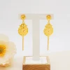 bijoux indiens de luxe, boucles d'oreilles, collier, ensembles de bijoux pour femmes, couleur or dubaï, cadeaux de fête de mariage africain et arabe