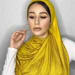 Bonne Couture Modal Coton Jersey Hijab Écharpe Longue Châle Musulman Plaine Doux Turban Tête Wraps Pour Les Femmes Musulmanes Bandeau 170x60cm