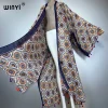 winyi kimono imprimer femmes manteau glands amples robe longue boho plage vacances natation couvrir robes de soirée de luxe dubaï abaya