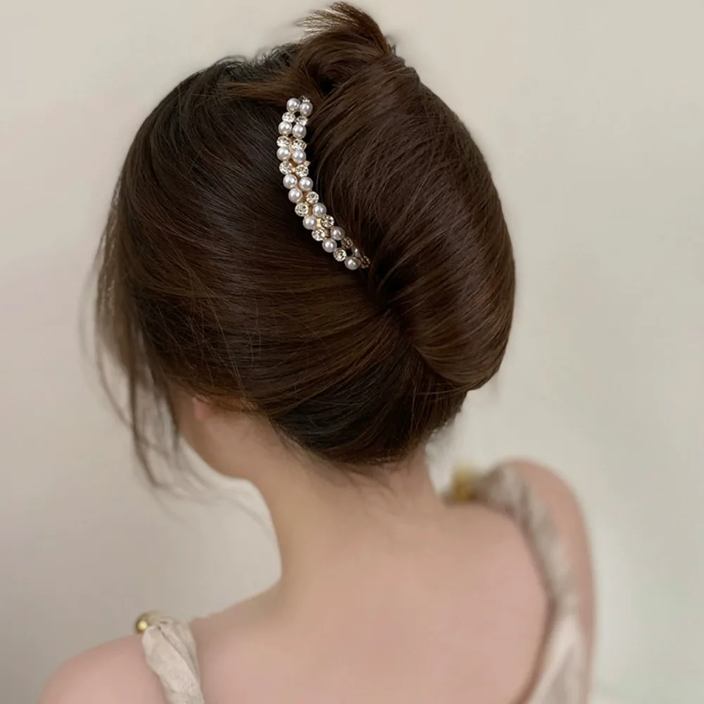 perle d'eau diamant métal pan cheveux insérer peigne boule tête fête pan cheveux peigne épingle à cheveux mariage vacances cadeau cheveux accessoire