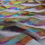 Tissu Saree Marine Brcorporelle pour Écharpe Hijab, Matériel de Couture D.lique, DIY