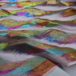 Tissu Saree Marine Brcorporelle pour Écharpe Hijab, Matériel de Couture D.lique, DIY