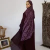 hijab imprimé d'interconnexion pour femmes musulmanes, châle rond, écharpe de sauna, écharpe bohème, écharpe de ramadan islamique, foulard doux, mode, 1pc