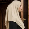 foulard hijab instantané à boucle pour femmes musulmanes, jersey de qualité supérieure, écharpe triangulaire extensible en coton, foulard islamique, enveloppes, voiles heaband