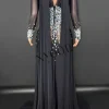robe longue élégante en strass pour femmes, maille sexy transparente, tenue de soirée, bal d'anniversaire, séance photo