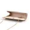 pochette : sac de dîner pour femme, sac de soirée plissé éblouissant et scintillant, sac à bandoulière à fond rond