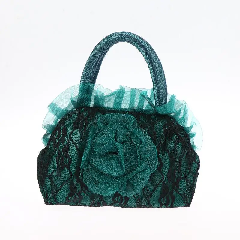 Pochette de soirée Vintage brodée florale pour femmes, sac à main élégant à motif de Rose, cadeau de vacances, fourre-tout cosmétique